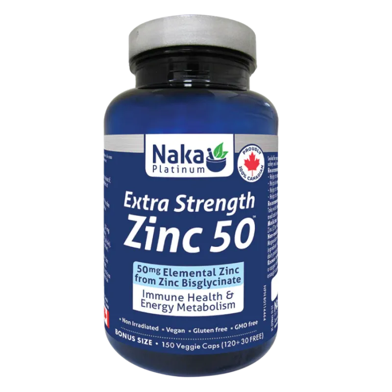 Naka 나카 백금 아연 비스글리시네이트 50 mg 150 식물성 캡슐 | 매일 업데이트되는 특가 상품 | VITASHOP