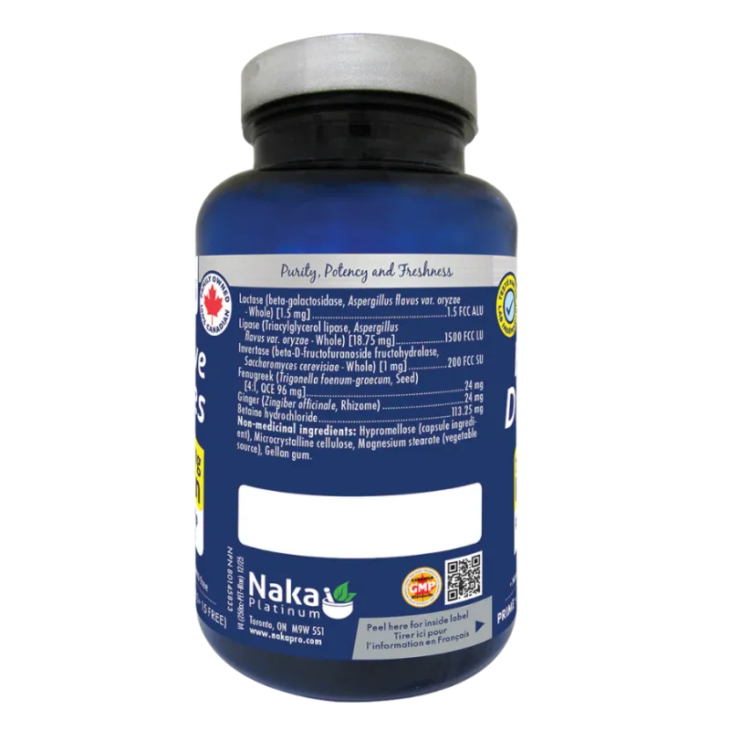 Naka Naka Platinum Digestive Enzymes with Pancreatin - 75 capsules | 매일 업데이트되는 특가 상품 | VITASHOP