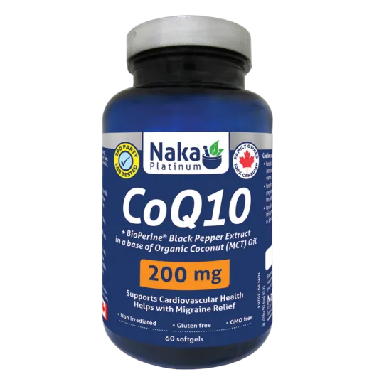 Naka (Bonus大小) 白金CoQ10 200mg - 60软胶