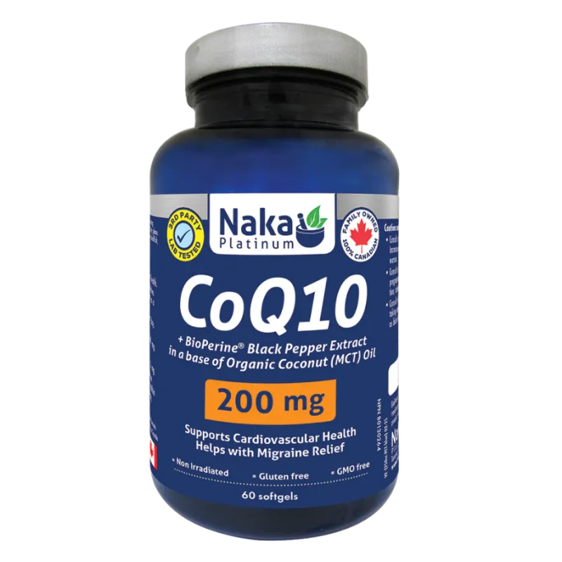 Naka (Bonus大小) 白金CoQ10 200mg - 60软胶