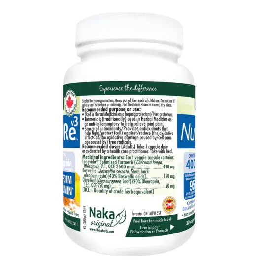 Naka Nutri Cure V3 30 Vegi Capsules -Longvida | Unbeatable Prices, Daily Deals | VITASHOP
