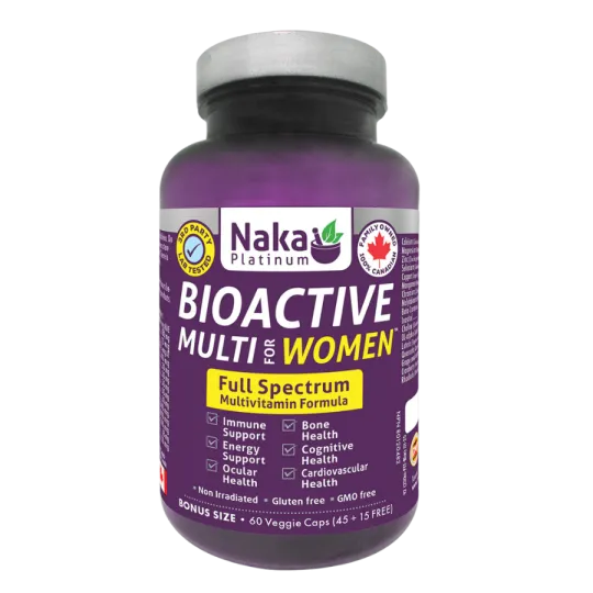 Platinum Bioactive Multi pour femmes 60 Vcaps