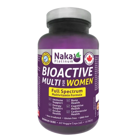 Platinum Bioactive Multi pour femmes 60 Vcaps