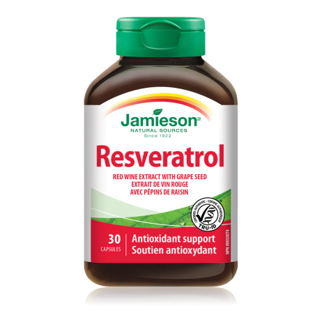 Jamieson Resveratrol Red Wine Extract w Grape Seed 30 Capsules | 每天不同折扣, 全网最低价格 | 种类齐全的保健品店铺 VITASHOP, 只有你想不到, 没有你买不到 !