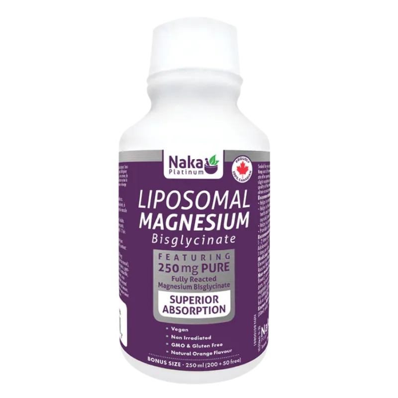Naka Platinum Liposomal Mag Bisglycinate 250 mg 250 ml | Unbeatable Prices, Daily Deals | VITASHOP