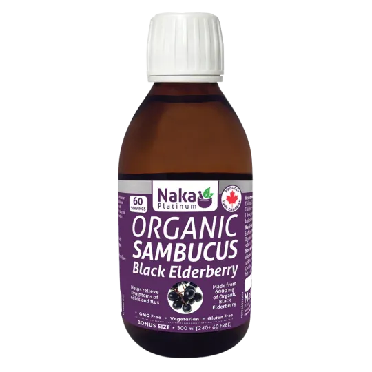 Platinum Elderberry Syrup Organic 300 ml | Safest & Easiest Shopping Vitamins Online | VITASHOP