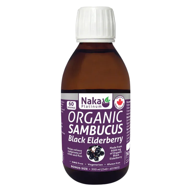 Platinum Elderberry Syrup Organic 300 ml | Safest & Easiest Shopping Vitamins Online | VITASHOP