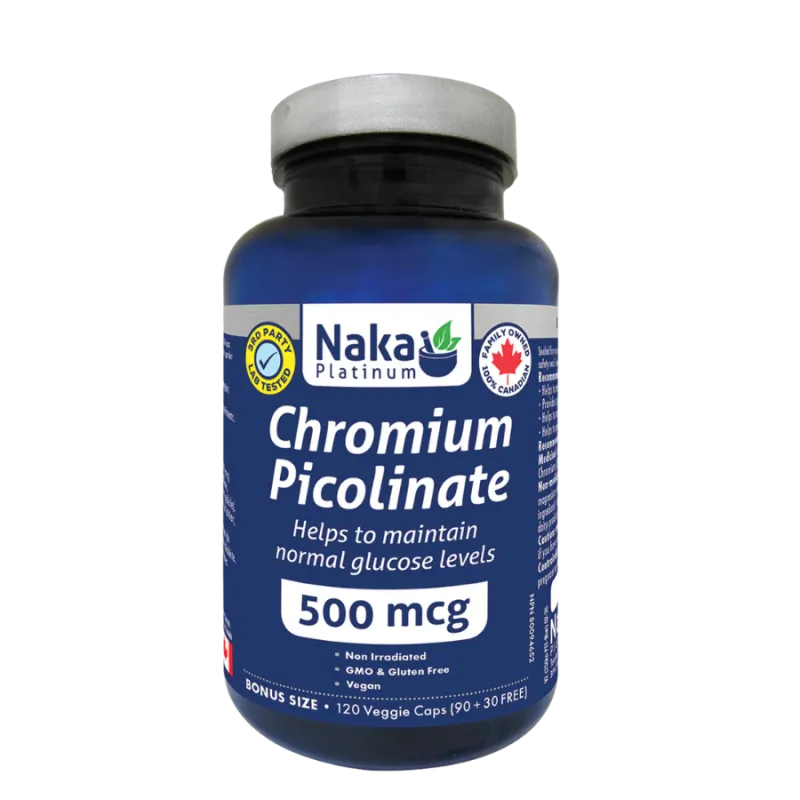 Platinum Chromium Pico 500 mcg 120 Vegi Capsules | Safest & Easiest Shopping Vitamins Online | VITASHOP