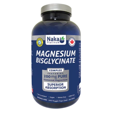 Platinum Mag Bisglycinate 200 mg 300 Vegi Capsules | Safest & Easiest Shopping Vitamins Online | VITASHOP