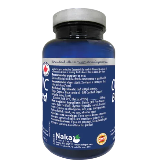 Naka 나카 플래티넘 유기농 블랙 씨드 500 mg 150 소프트젤 | 매일 업데이트되는 특가 상품 | VITASHOP