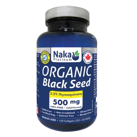 Naka 나카 플래티넘 유기농 블랙 씨드 500 mg 150 소프트젤 | 매일 업데이트되는 특가 상품 | VITASHOP