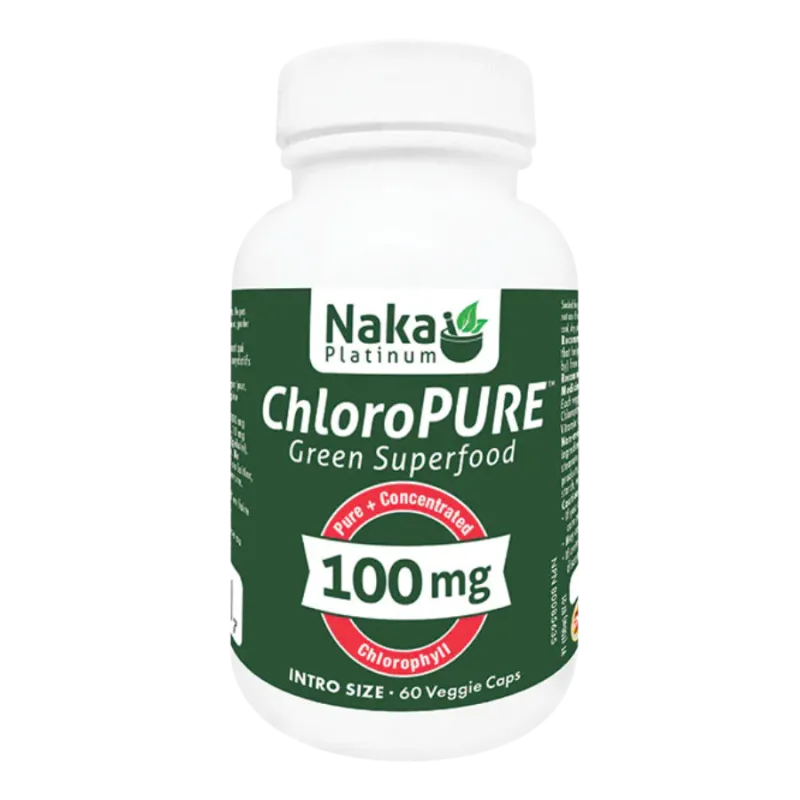 Naka 나카 Platinum ChloroPure 100 mg 60 식물성 캡슐 | 매일 업데이트되는 특가 상품 | VITASHOP