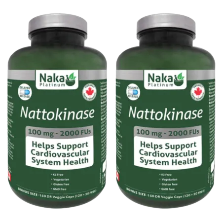 Naka [2 for Deal] Platinum Nattokinase 100 mg 2000Fu 150 DR Vegi Capsules | Unbeatable Prices, Daily Deals | VITASHOP