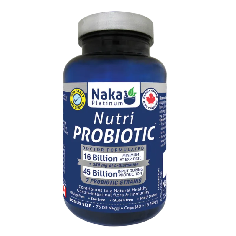 Naka 나카 Platinum Nutri Probiotic 45 Bill Shelf Stable 75 DR 베지 캡슐 | 매일 업데이트되는 특가 상품 | VITASHOP