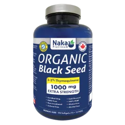 Naka Platinum Organic Black Seed 1000 mg 90 Softgels | Unbeatable Prices, Daily Deals | VITASHOP