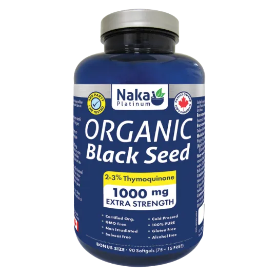 Naka 나카 플래티넘 유기농 블랙 씨드 1000 mg 90 소프트젤 | 매일 업데이트되는 특가 상품 | VITASHOP