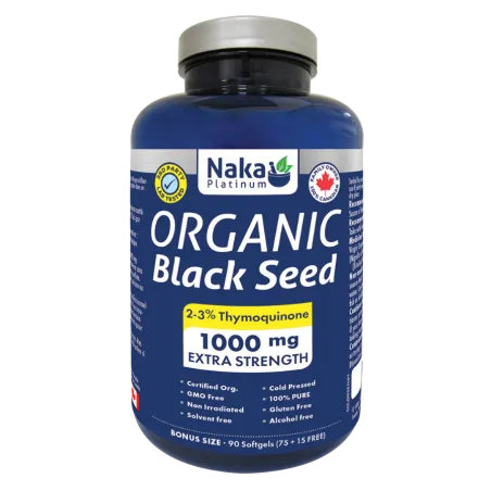 Naka 나카 플래티넘 유기농 블랙 씨드 1000 mg 90 소프트젤 | 매일 업데이트되는 특가 상품 | VITASHOP
