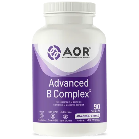 AOR Advanced B Complex, 90 Capsules | Prix imbattables, Offres quotidiennes | VITASHOP