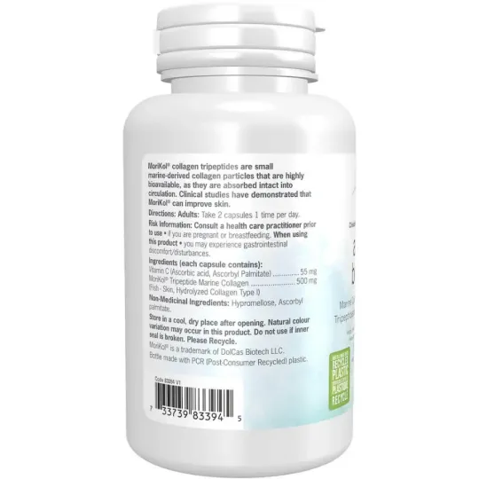 NOW Foods Aquatic Beauty+ Marine Collagen Tripeptides + Vitamin C, 90 Caps | Unbeatable Prices, Daily Deals | VITASHOP