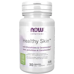 NOW Foods Peau saine au glutathione et céramosides, 30 Gélules Végétales | Prix imbattables, offres quotidiennes | VITASHOP