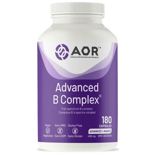 AOR Advanced B Complex, 180 Capsules | Free Shipping & Discounts | VITASHOP