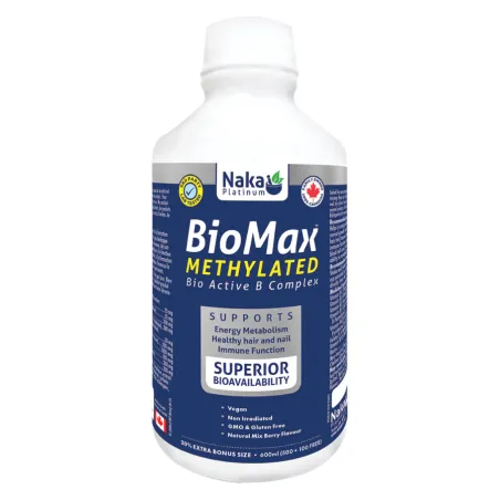 NAKA Platinum BioMax Complexe de Vitamines B 600 mL | Prix imbattables, Offres quotidiennes | VITASHOP