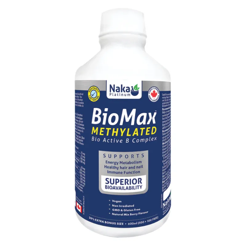NAKA 플래티넘 바이오맥스 B 컴플렉스 600 mL | 비교할 수 없는 가격, 데일리 특가 | VITASHOP