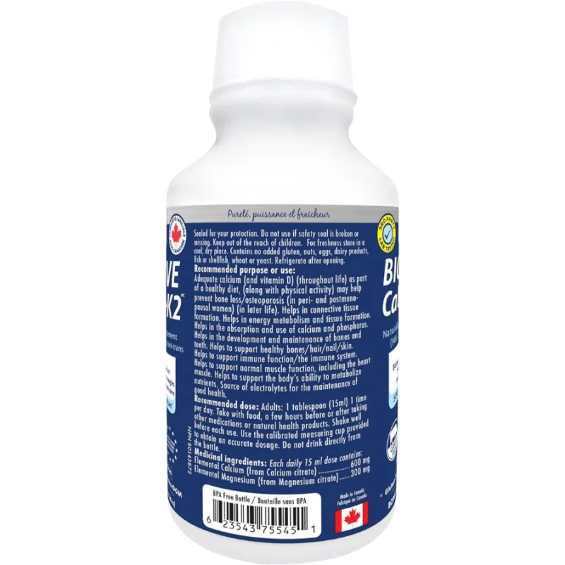 Naka Platinum Bioactive Cal/Mag + K2 250 mL | Prix imbattables, offres quotidiennes | VITASHOP