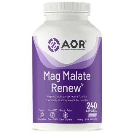 AOR Mag Malate Renew, 240 Capsules | Unbeatable Prices, Daily Deals | VITASHOP