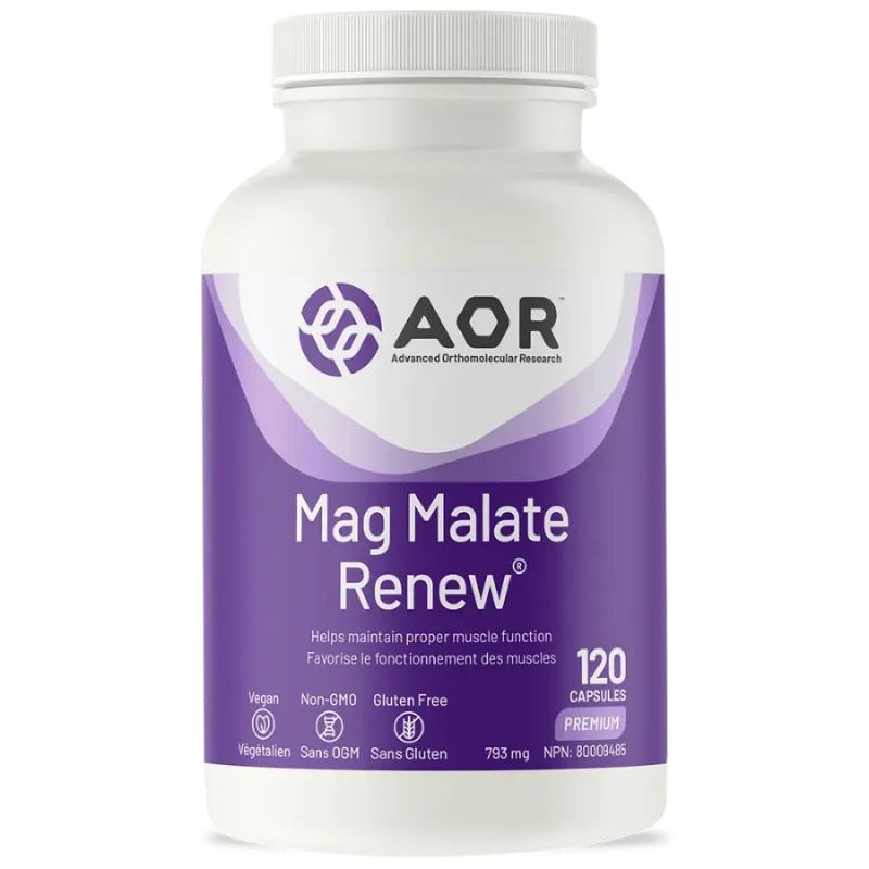 AOR Mag Malate Renew, 120 Capsules | Unbeatable Prices, Daily Deals | VITASHOP