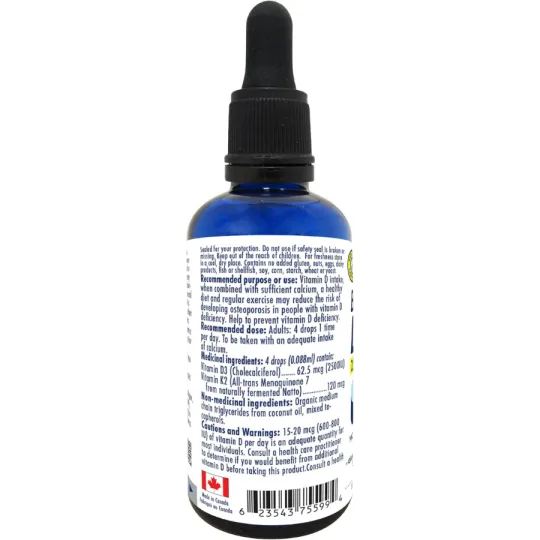 NAKA Platinum BioActive D3+K2 dans l'huile MCT 2500UI 50mL | Prix imbattables, Offres quotidiennes | VITASHOP