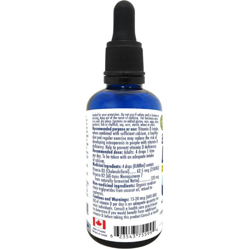 NAKA Platinum BioActive D3+K2 in MCT Oil 2500IU 50mL | Unbeatable Prices, Daily Deals | VITASHOP