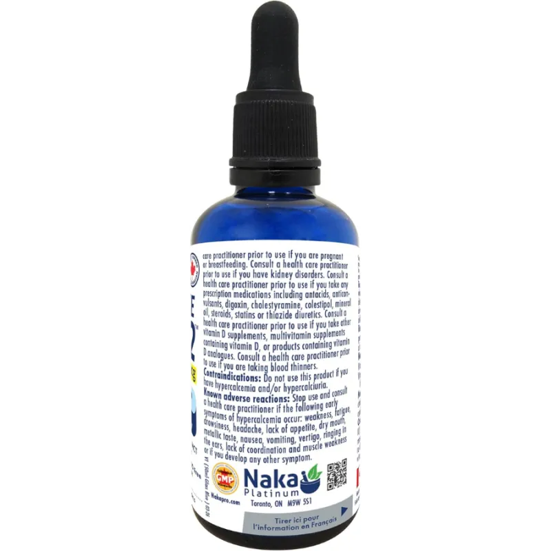 NAKA 플래티넘 바이오액티브 D3+K2 MCT 오일 2500IU 50mL | 최고의 가격, 일일 특가 | VITASHOP