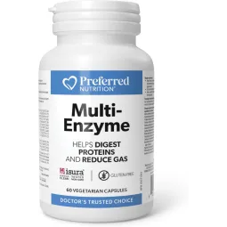 Preferred Nutrition Multi-Enzyme 60 Veg Capsules | Unbeatable Prices, Daily Deals | VITASHOP
