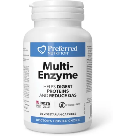 Preferred Nutrition Multi-Enzyme 60 Veg Capsules | Unbeatable Prices, Daily Deals | VITASHOP