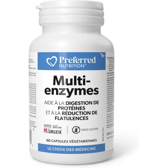 Preferred Nutrition Multi-Enzyme 60 Veg Capsules | Unbeatable Prices, Daily Deals | VITASHOP