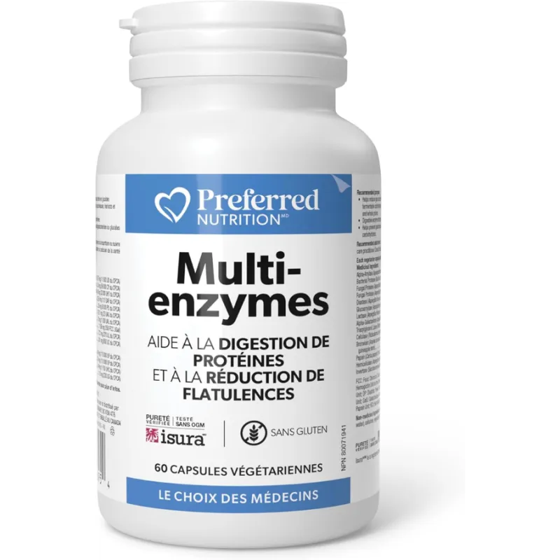 Preferred Nutrition 멀티 엔자임 60 베지 캡슐 | 비교할 수 없는 가격, 데일리 특가 | VITASHOP