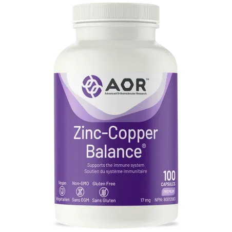 AOR Zinc-Copper Balance 100 Capsules | Unbeatable Prices, Daily Deals | VITASHOP