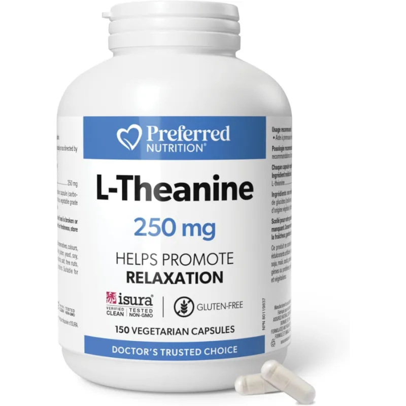 Preferred Nutrition L-茶氨酸 250 mg 150 素食胶囊 | 无敌价格，每日优惠 | VITASHOP