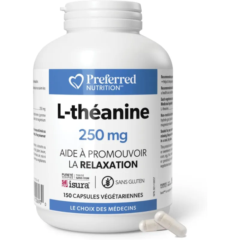 Preferred Nutrition L-茶氨酸 250 mg 150 素食胶囊 | 无敌价格，每日优惠 | VITASHOP