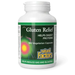 Natural Factors 글루텐 완화, 180정 베지테리언 캡슐 | 파격적인 가격, 데일리 특가 | VITASHOP
