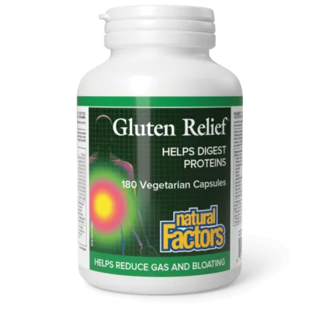 Natural Factors 글루텐 완화, 180정 베지테리언 캡슐 | 파격적인 가격, 데일리 특가 | VITASHOP