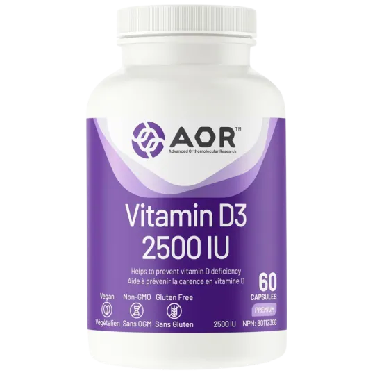 AOR Vitamin D3 2500 IU 60 Capsules | Unbeatable Prices, Daily Deals | VITASHOP