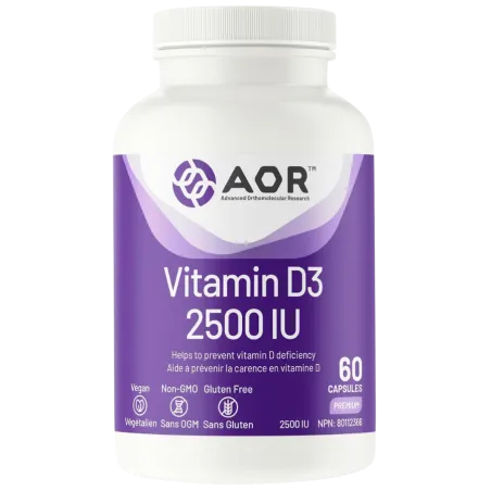 AOR Vitamin D3 2500 IU 60 Capsules | Unbeatable Prices, Daily Deals | VITASHOP