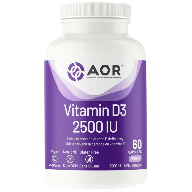 AOR Vitamin D3 2500 IU 60 Capsules | Unbeatable Prices, Daily Deals | VITASHOP