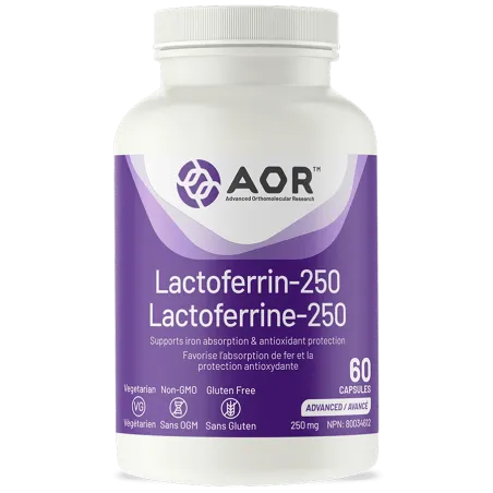 AOR Lactoferrin-250, 60 Capsules | 每天不同折扣, 全网最低价格 | 种类齐全的保健品店铺 VITASHOP, 只有你想不到, 没有你买不到 !
