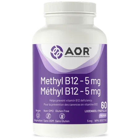 AOR 에이오알 메틸 B12 - 5mg, 60정 | 매일 업데이트되는 특가 상품 | VITASHOP