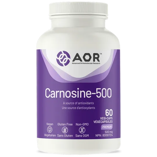 AOR Carnosine-500, 60 Capsules | Unbeatable Prices, Daily Deals | VITASHOP