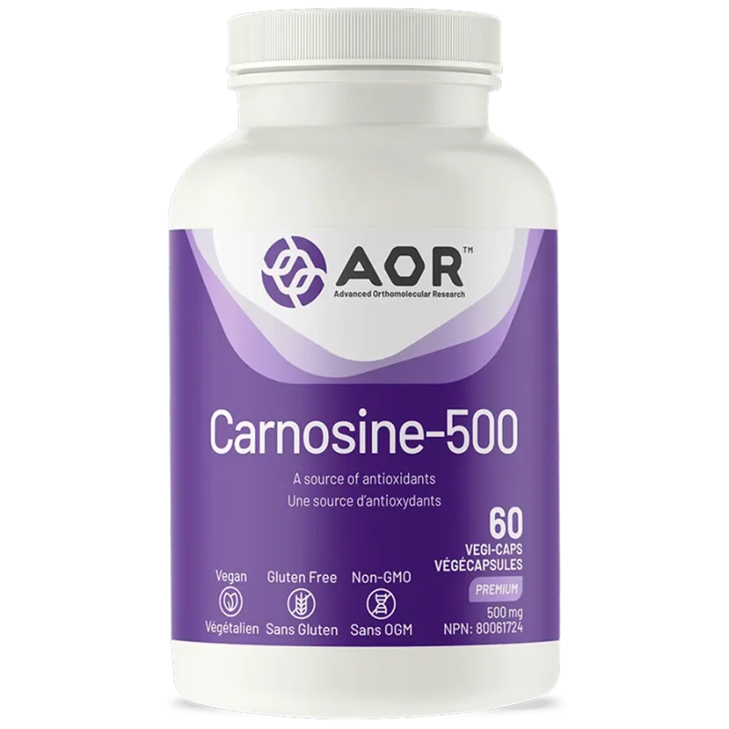Carnosine-500, 60 Capsules | Safest & Easiest Shopping Vitamins Online | VITASHOP