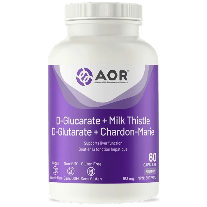 AOR D-Glucarate + Milk Thistle, 60 Capsules | 每天不同折扣, 全网最低价格 | 种类齐全的保健品店铺 VITASHOP, 只有你想不到, 没有你买不到 !